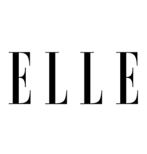 Black 'ELLE' logo on a white background